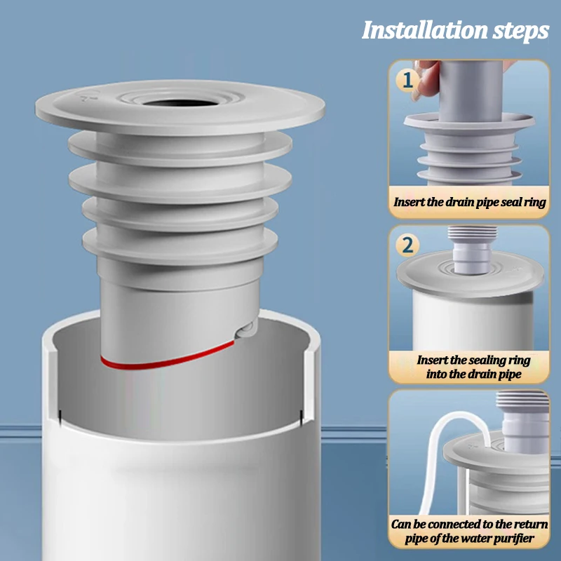 Silicone Bathroom Sewer Seal R - đánh giá và giá Drain Pipe Clip