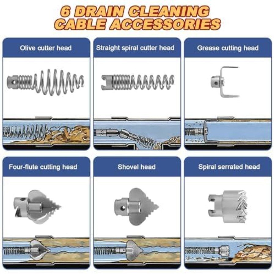 Drain Snake, Drain Auger with  - đánh giá và giá Drain Snake Flexible
