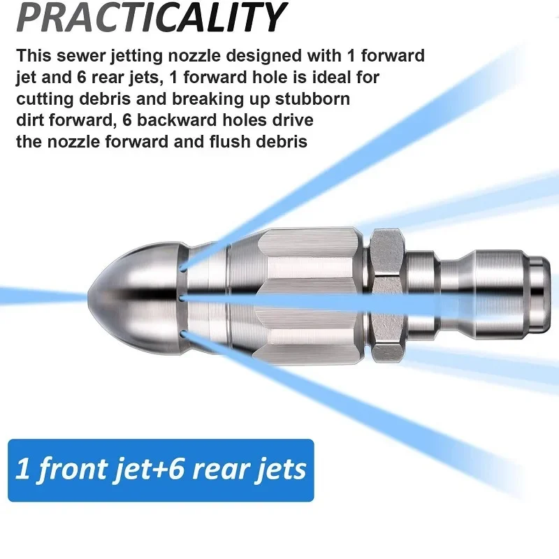 Water Jet High Pressure Spraye - đánh giá và giá Drain Pipe Clip
