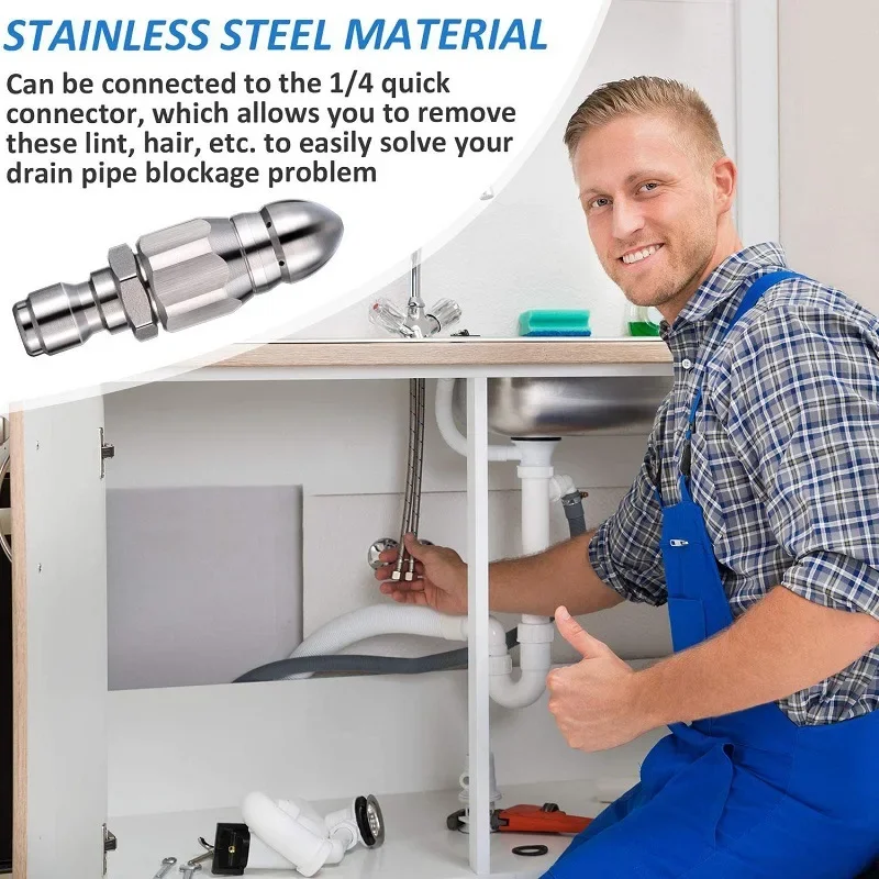 Water Jet High Pressure Spraye - đánh giá và giá Drain Pipe Clip