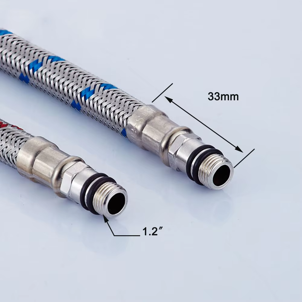 G1/2 G3/8 G9/16 50cm 1 pair St - đánh giá và giá Flexible Hose Braided