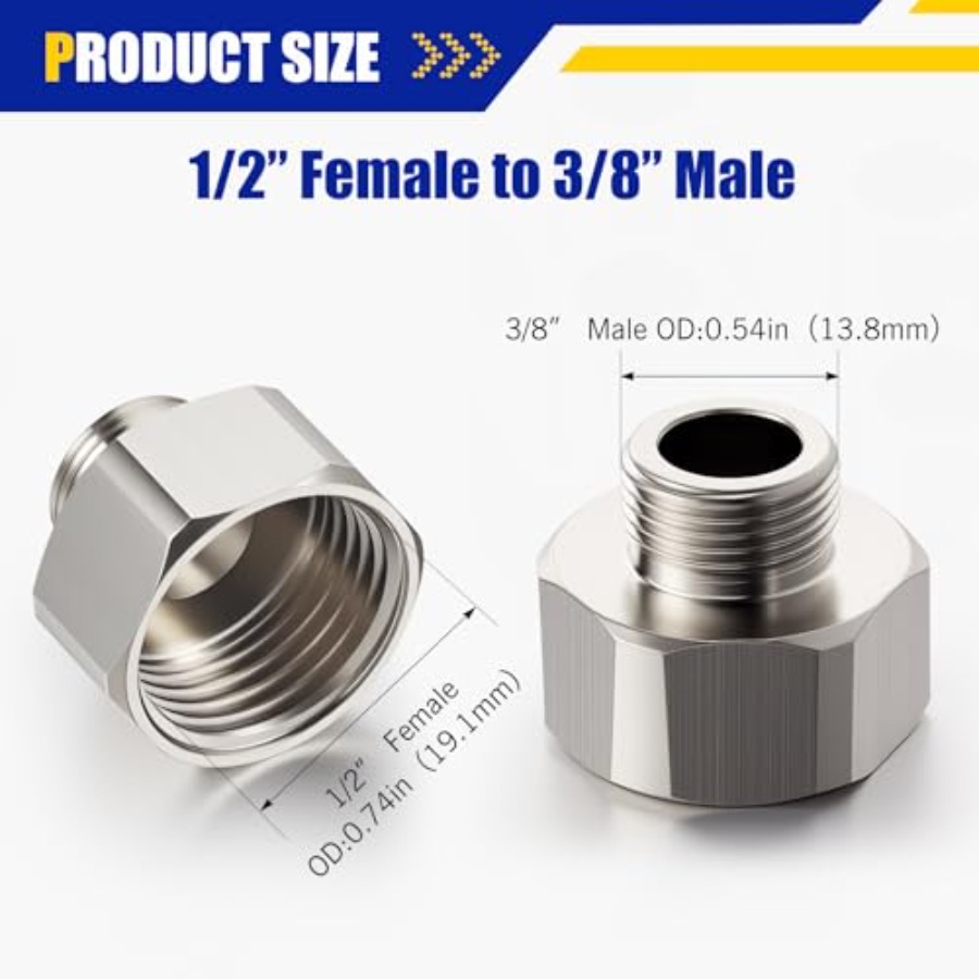 8 Pcs Brass Water Line Adapter - đánh giá và giá Compression Fitting Brass