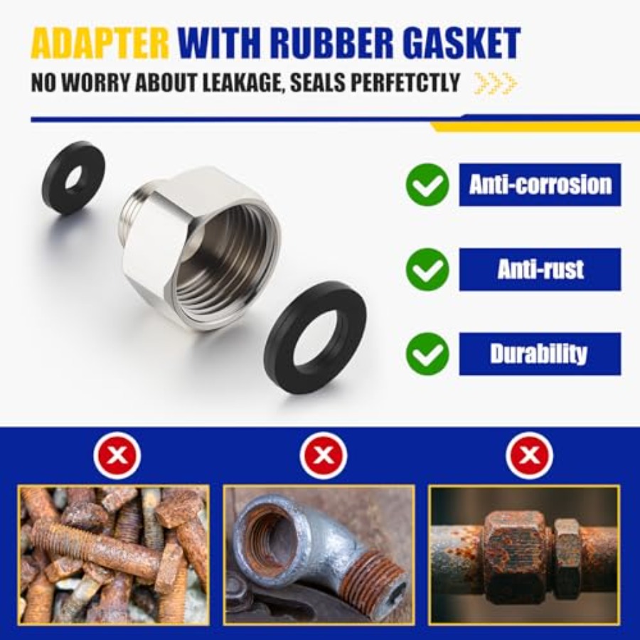 8 Pcs Brass Water Line Adapter - đánh giá và giá Compression Fitting Brass