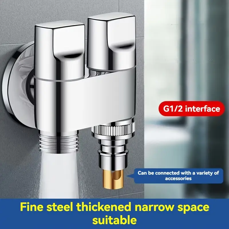 Stainless steel double outlet  - đánh giá và giá Toilet Fill Valve