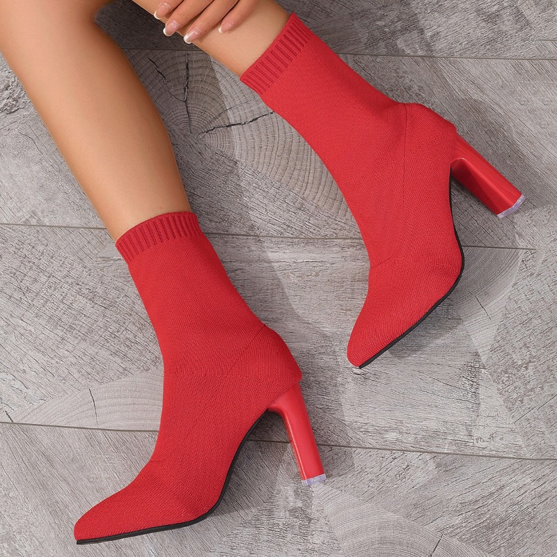 Simple Pointed Toe Knit Stretc - đánh giá và giá Pipe Bending Spring