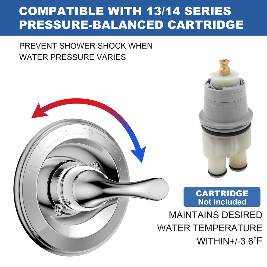 for D Faucet 13 Series SingleF - đánh giá và giá Shower Valve Cartridge