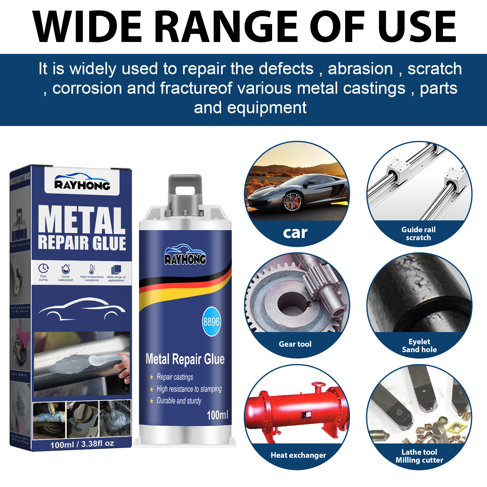 100ml Industrial Metal AB Cast - đánh giá và giá Solvent Weld Cement