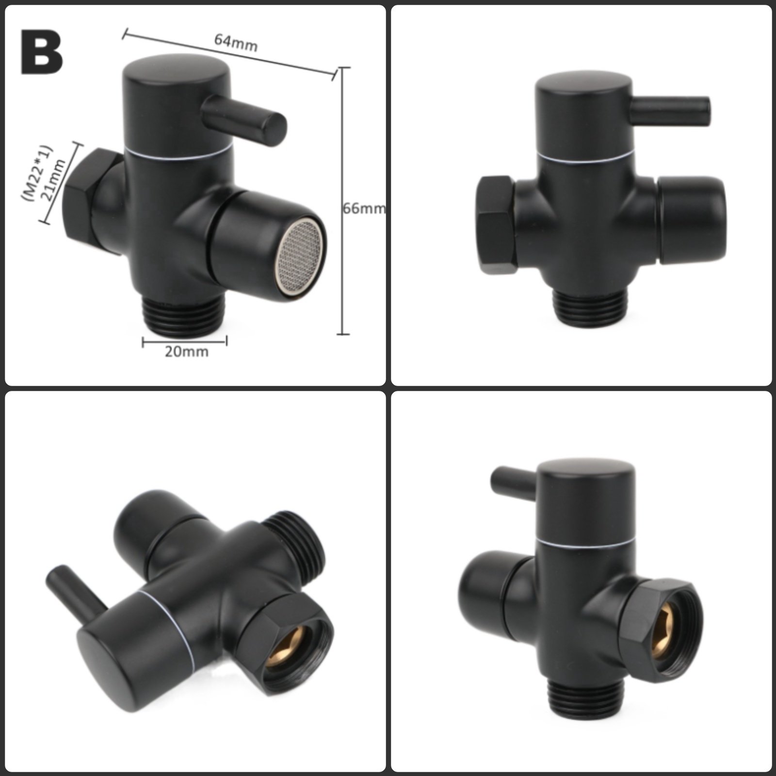 Black Brass Shower Arm Adapter - đánh giá và giá Shower Valve Cartridge