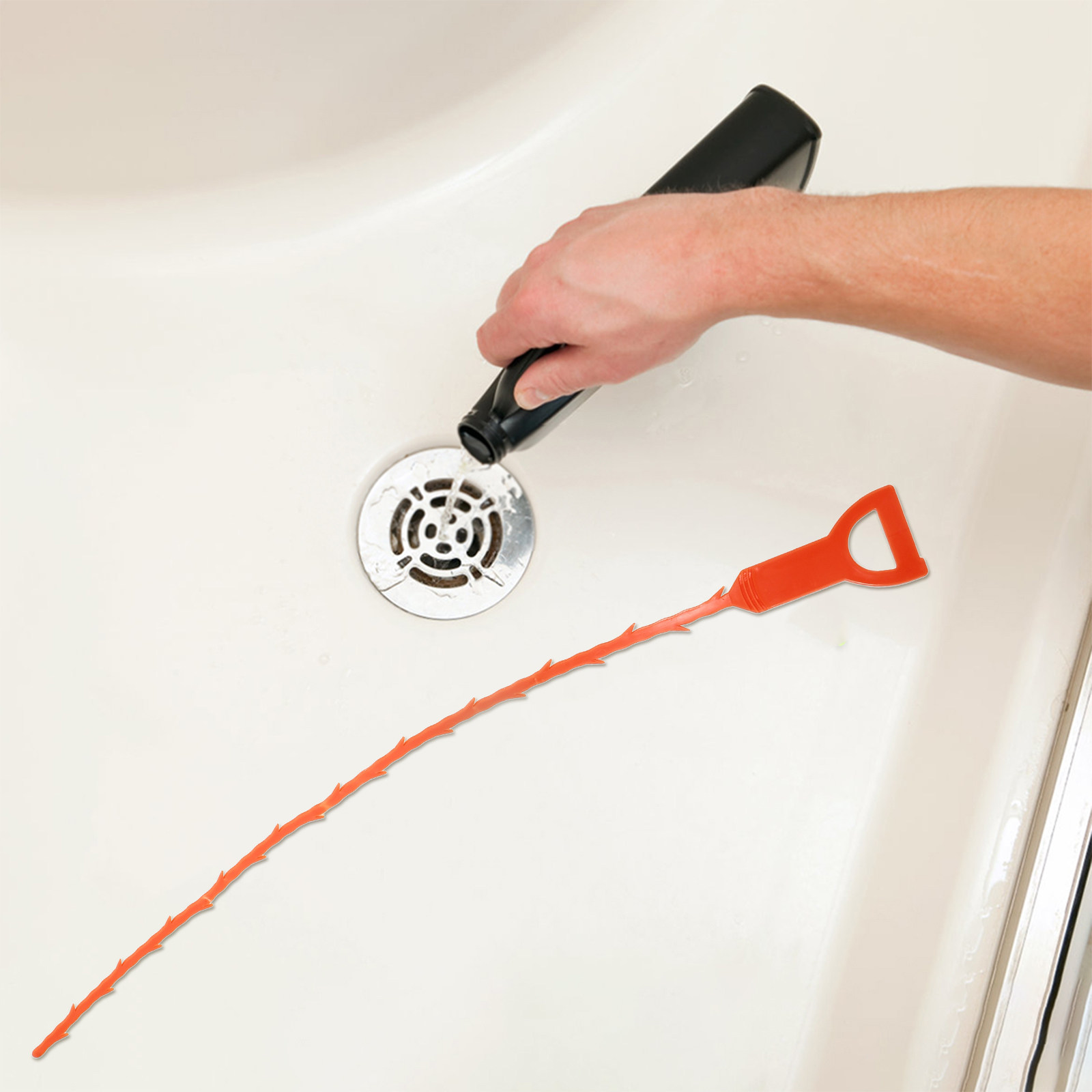 3Pcs ABS Drain Clog Remover To - đánh giá và giá Drain Snake Flexible