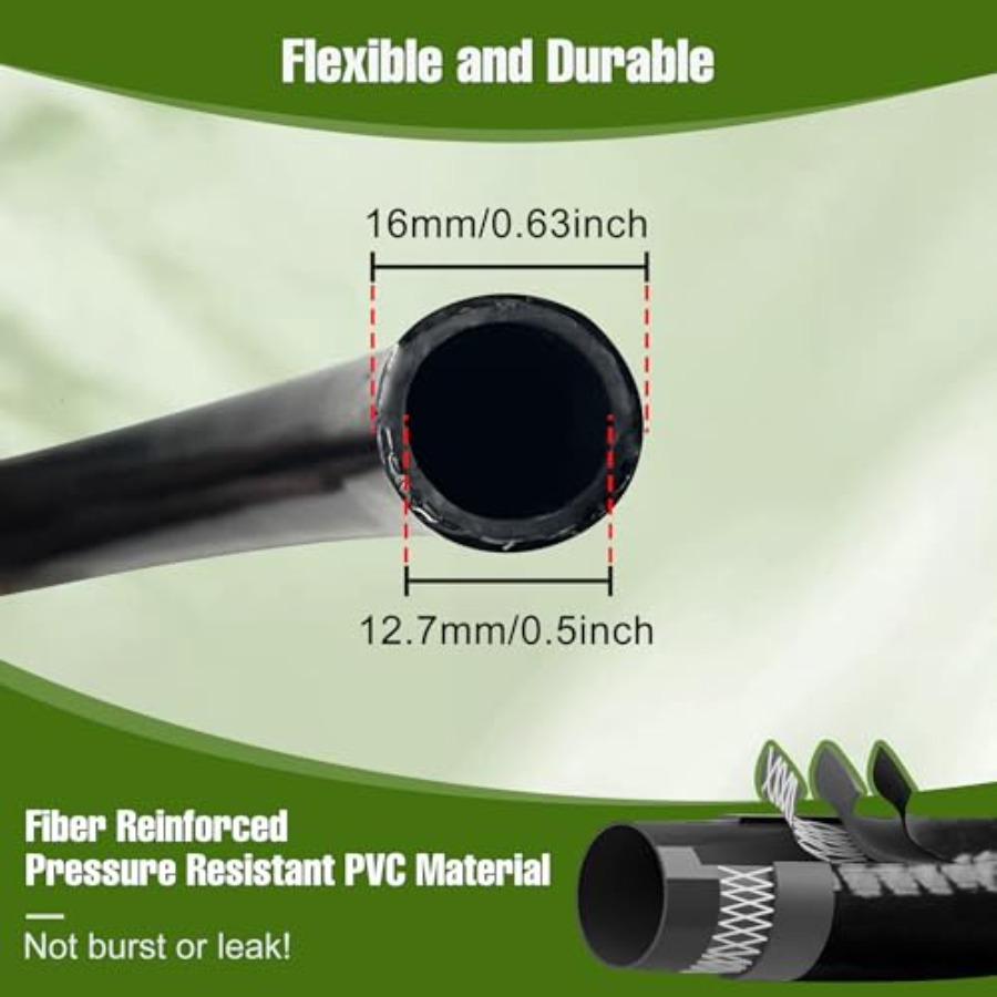 100FT 1/2 Inch Drip Irrigation - đánh giá và giá Push Fit Connector