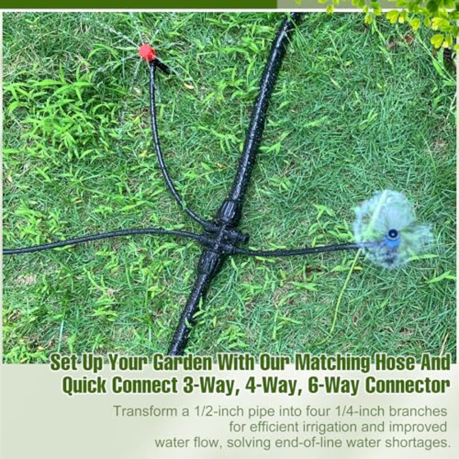 100FT 1/2 Inch Drip Irrigation - đánh giá và giá Push Fit Connector